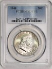 1948 Pcgs Ms3Fbl Franklin Half Dollar Item#P17781