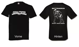 T-Shirt 3. Halbzeit - Gewalttäter Sport l bis 5XL (Fußball / Wiese / Kampfsport) - Picture 1 of 9