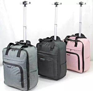 45x36x20cm Easy Jet under seat Travel Case Hand Luggage Suitcase Cabin Trolley - Picture 1 of 62