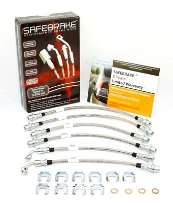 Se adapta a Toyota FJ Cruiser 2010-2019 (elevación de 3 pulgadas) - mangueras de rendimiento SAFEBRAKE Foto 1 de 4