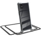 For Samsung Galaxy M51 Phone Case To Sling On Cord Case Chain Metal Grey