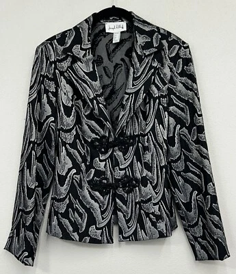 Joseph Ribkoff Blazer женщин 8 средний бисером абстрактный официальный бизнес старые деньги - Изображение 1 из 4