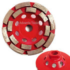 4  Double Row Concrete Diamond Grinding Cup Wheel 16seg 5/8-11 Arbor