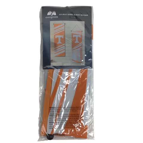 University of Tennessee Volunteers 2 Sided Suede Banner Orange 15"Wx46"L New Cover