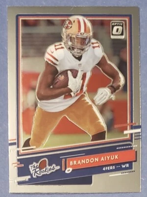 Brandon Aiyuk 2020 Panini Donruss Optic The Rookies 49ers Free Shipping - Image 1 of 2