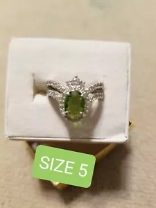 PERIDOT BIRTHDAY RINGS - Picture 1 of 12