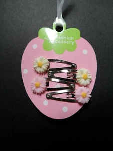 baby/girls mini/small hair clips hair slides snap clips flower,daisy summer no3 - Picture 1 of 1