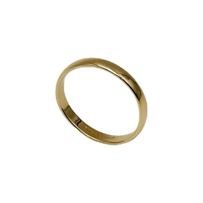 Anillo de boda vintage tallado artístico de oro amarillo de 14k 1,3 g talla 6 Foto 1 de 4