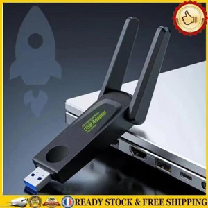 Adaptateur WiFi USB 3.0 1300Mbps, carte réseau sans fil double bande 2.4G 5Ghz p - Afbeelding 1 van 12