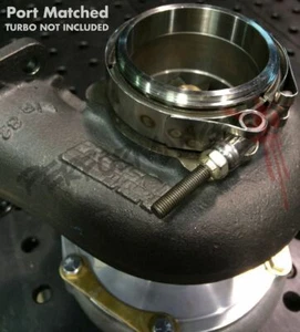 Abrazadera de banda en V y kit de brida de acero inoxidable 304 para banda en V escalonada de precisión turbo T3 - Imagen 1 de 7