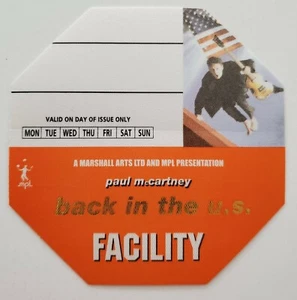 Paul McCartney Tour Satin Backstage Pass Otto Gig VIP Konzert Aufkleber unbenutzt - Bild 1 von 1