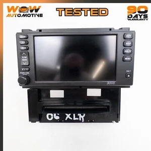 04-09 CADILLAC XLR FRONT COMMAND HEAD UNIT NAVIGATION RADIO CD BLACK OEM - Picture 1 of 8