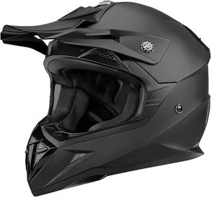YEMA HELM YM-915 SZ Med matt schwarz Integralhelm Erwachsene Motorrad Dirt Bike XL - Bild 1 von 13