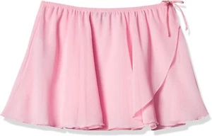Jacques Moret Girls' Dance Basic Wrap Skirt Small, Pink - Picture 1 of 3