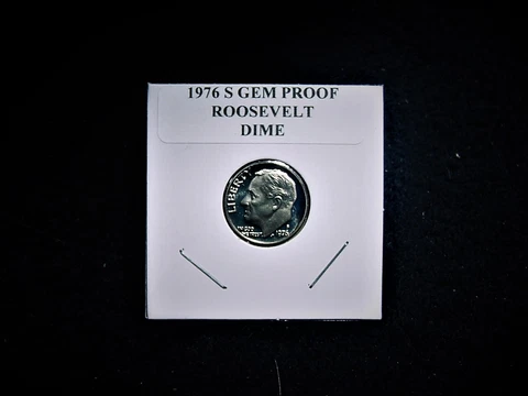 1976 S GEM PROOF ROOSEVELT DIME FROM A US MINT SET Cover