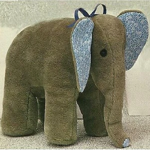 8.5" x 12" Elephant Soft Toy Sewing Pattern - Picture 1 of 2