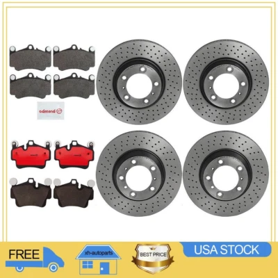 Juego de pastillas de freno delanteras traseras XH para Porsche 911 2006~2012 Foto 1 de 4