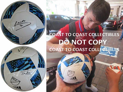 MAURO DIAZ, FC DALLAS, ARGENTINA,FIRMADO, AUTOGRAFIADO, BALÓN DE FÚTBOL MLS, CERTIFICADO DE AUTENTICIDAD, PRUEBA Foto 1 de 3