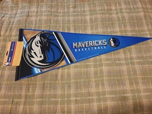 DALLAS MAVERICKS Official NBA Team Premium Felt PENNANT 12" x 30" - Picture 1 of 5
