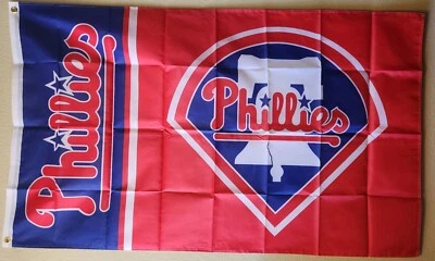 Philadelphia Phillies MLB Baseball Flag  3x5 Ft W/ Grommets  - Image 1 of 2