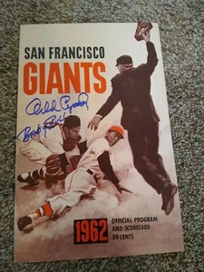 ORLANDO CEPEDA Signed 1962 Official Program + Scorecard SF Giants JSA Cert - Picture 1 of 3