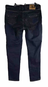 DRAGGIN Roomoto Mr 7+ Ladies Blue Denim Straight Leg Aramid Lined Jeans Size 18 - Picture 1 of 9