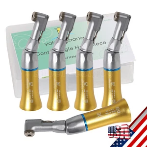 1-5x NSK Style Dentale Lenta Bassa Velocità Contra Angolo Manipolo Chiusura Tipo E Oro - Foto 1 di 27