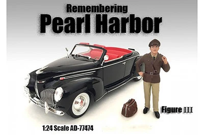 FIGURA DE HOMBRE HOMBRE 3" RECORDANDO PEARL HARBOR III AMERICAN DIORAMA ESCALA 1:24 Foto 1 de 2