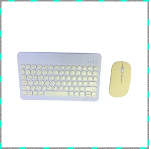 Retro Circular button Portable touchpad Bluetooth keyboard mouse for PC ipad Mac - Picture 1 of 14