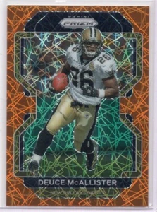 Duce McAllister 2021 Panini Prizm Fútbol Naranja Lazer Prizm - Imagen 1 de 2