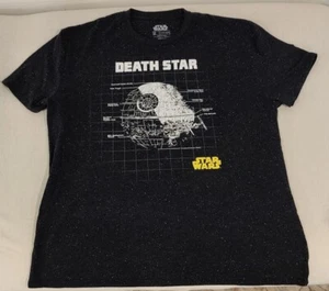 Star Wars Estrella de la Muerte - Camiseta Estampada Algodón/Poli Negro - Para Hombre XL - Extra Limpia - Imagen 1 de 1