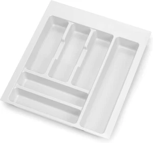 PORTAPOSATE DIVISORIO PER CASSETTO 45 cm CUCINA CASSETTI INSERTO BIANCO - Picture 1 of 6