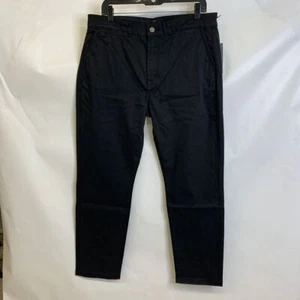 7 FOR ALL MANKIND Slim Chino Pants Men's Size 34x28 Black 7D166353 - Picture 1 of 9