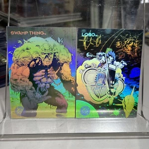 SkyBox DC Cosmic Teams 1993 hologramas Swamp Thing y LOBO #DCH16 y DCH13 - Imagen 1 de 3