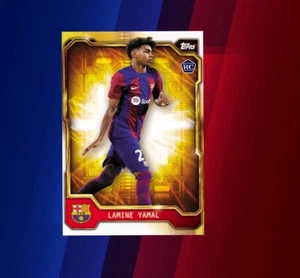 Topps Barcelona Fan Set 2023/24 Lamine Jamal RC Rookie Golden Future - Zdjęcie 1 z 1