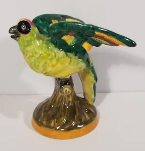Ceramic Parrot Figurine, Hand Painted, Italy - Picture 1 of 7