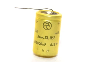Hydra Elko-Kondensator Typ Elyt rauh, 5000 μF / 5/8 Volt / 60 %, Capacitor, NOS - Picture 1 of 4