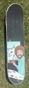 Bob Ross Grip Tape Skateboard w Spitfire classic Wheels and Thunder Trucks! - Picture 1 of 10