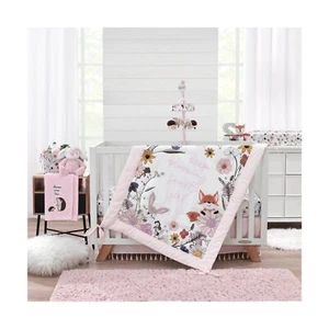 NoJo Keep Blooming Pink, White, Purple and Gold Woodland "Keep Blooming Sweet... - Picture 1 of 10