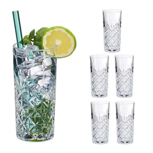 Bicchieri Cocktail Tumbler Alti Long Drink 300 ml Gin Tonic Mojito Calici Vetro - Foto 1 di 6