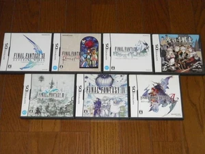 Final Fantasy 7 titles set Nintendo DS Japan Japanese game used tested - Picture 1 of 5