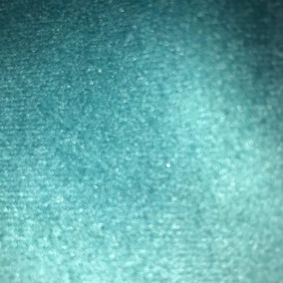 0.96mx1.44w of Teal/turquoise velvet upholstery fabric remnant - Image 1 of 3