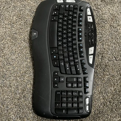 Logitech Wave Cordless  keyboard  Y-RBN90 Black. No Mouse And No Battery Cover - Image 1 of 4