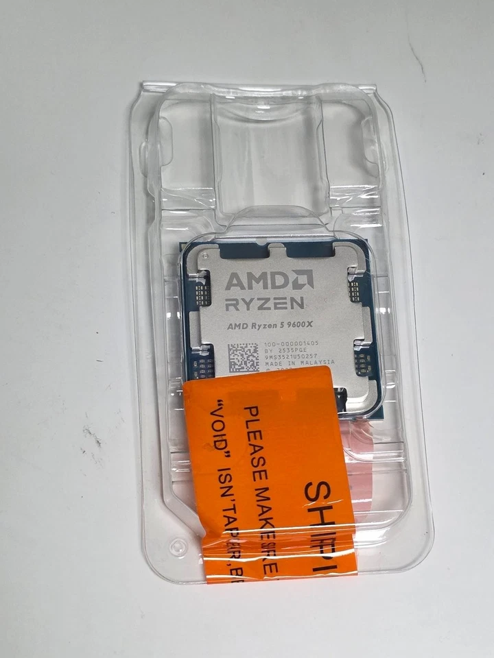 AMD Ryzen 5 9600X AM5 6-Core 12-Thread 5.4GHz  with Radeon Graphics NEW - Image 1 of 1