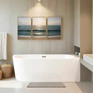 Freistehende Eckbadewannne Badewanne Acryl Wanne Bad 170x80 Rechts Ablauf Viega - Bild 1 von 11
