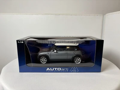 AutoArt Performance 1/18 Mini Cooper S Dark Silver Diecast Car Model Rare - Image 1 of 4