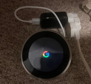Google Nest Thermostat Untested sold for parts.Turns on! Read description below - Picture 1 of 6