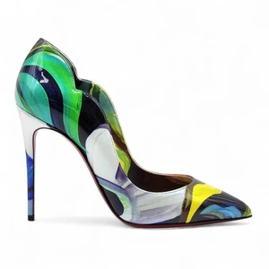 Christian Louboutin Hot Chick Leder Pumps Mehrfarbig EU 37 US 6,5 - Neu 945 $ - Bild 1 von 8