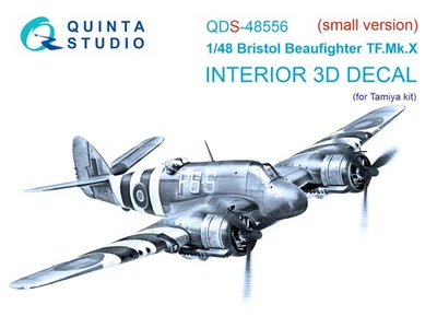 Quinta Studio 1/48 Bristol Beaufighter TF.Mk.X 3D-Interior (Tamiya) small ver - Immagine 1 di 4