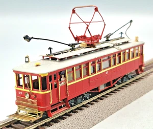 Japan Messing Metall Finescale 4 achs. US Straßenbahn ! HO LESEN TOP Modell - Bild 1 von 17
